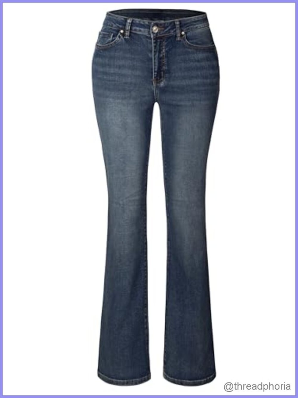 Slim Fit Stretch Denim Bootcut Jeans Low Rise Ladies